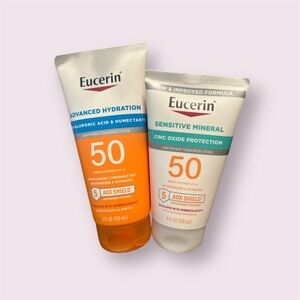 Eucerin Advanced Hydration and Sensitive Mineral Sunscreen Set